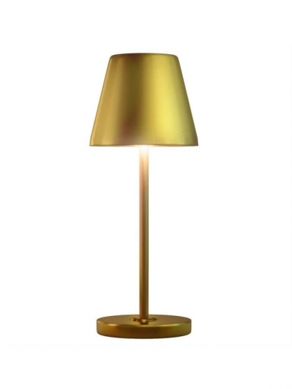 CENTURY, Lampada da tavolo ricaricabile Lume oro
